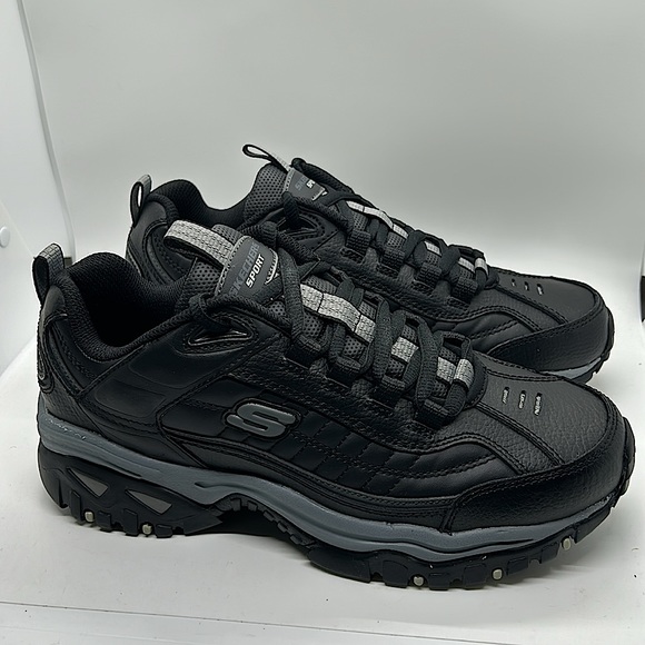 Skechers Sport NIB Black Energy After Burn Sneakers Shoes **Size 8** - Picture 3 of 6
